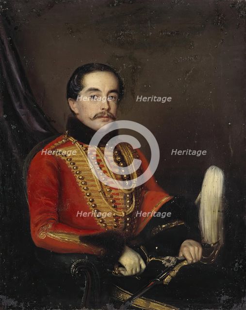 Portrait of Konstantin Monsey, 1848. Creator: Robert Schwede.
