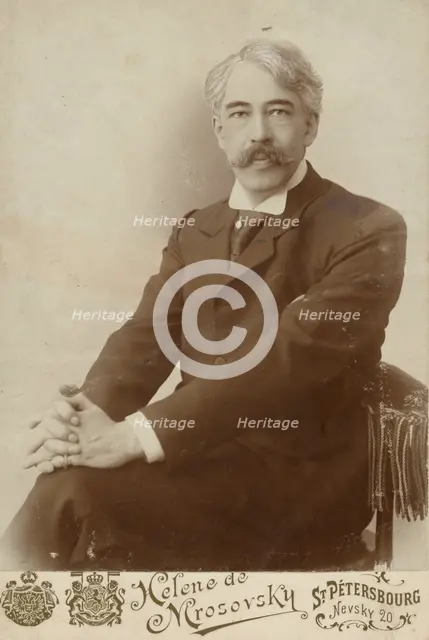 Portrait of Konstantin Stanislavski, before 1917. Creator: Elena Lukinichka Mrozovskaya.