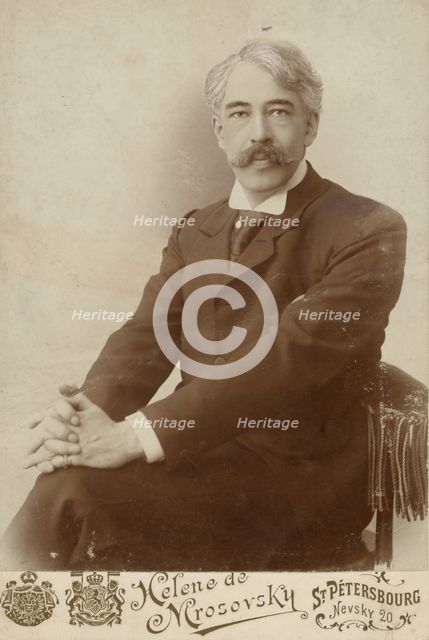 Portrait of Konstantin Stanislavski, before 1917. Creator: Elena Lukinichka Mrozovskaya.