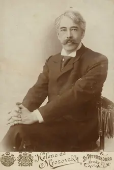 Portrait of Konstantin Stanislavski, before 1917. Creator: Elena Lukinichka Mrozovskaya