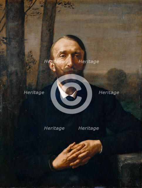 Portrait of Konrad Fiedler (1841-1895), 1884. Creator: Thoma, Hans (1839-1924).