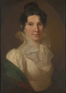 Portrait of Katarzyna Mezynska née Dzialynska, 1815. Creator: Jozef Peszka