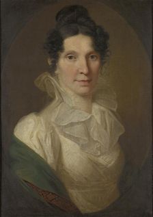 Portrait of Katarzyna Mezynska née Dzialynska, 1815. Creator: Jozef Peszka