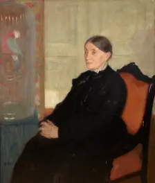 Portrait of Katarzyna Krassowska, c1912. Creator: Wojciech Weiss