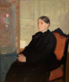 Portrait of Katarzyna Krassowska, c1912. Creator: Wojciech Weiss