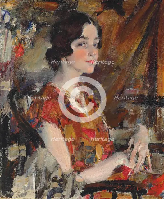 Portrait of Kate, 1926. Creator: Feshin (Fechin), Nicolai Ivanovich (1881-1955).