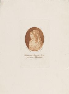Portrait of Katharina Josepha Ritter, née Baumann (11763-1849) , c. 1800. Creator: Karcher, Anton (1760-1842)