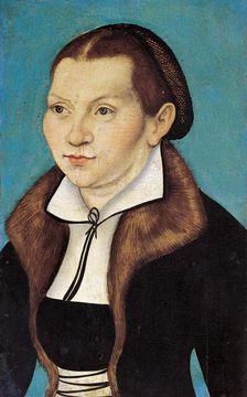 Portrait of Katharina Luther, née Katharina von Bora (1499-1552), 1529. Creator: Cranach, Lucas, the Elder (1472-1553)