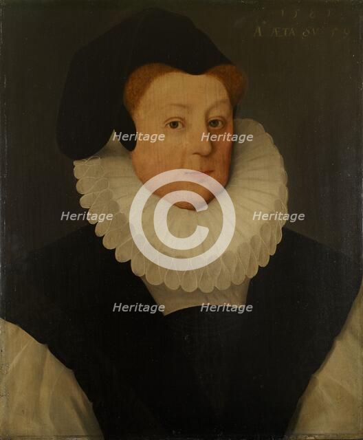 Portrait of Katherine, Lady Gresley, 1585. Creator: Unknown.