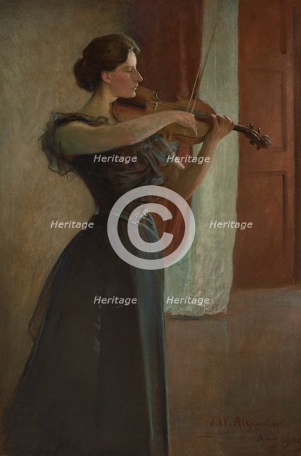 Portrait of Kathleen Cowan, 1900. Creator: Alexander (White Alexander), John (1856-1915).