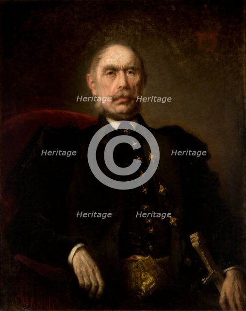 Portrait of Kazimierz Grocholski, 1880. Creator: Wilhelm Leopolski.