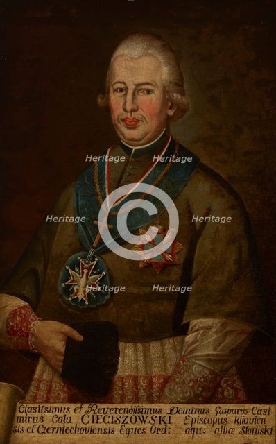 Portrait of Kacper Kazimierz Cieciszowski (1745-1831), Archbishop of Mogilev, 1786-1798. Creator: Unknown.