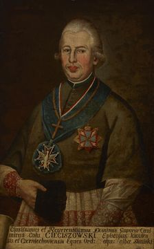 Portrait of Kacper Kazimierz Cieciszowski (1745-1831), Archbishop of Mogilev, 1786-1798. Creator: Unknown