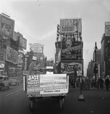Portrait of Kaiser Marshall, Art Hodes, Sandy Williams, Cecil (Xavier)...Times Square, N.Y., 1947. Creator: William Paul Gottlieb