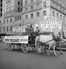 Portrait of Kaiser Marshall, Art Hodes, Sandy Williams, Cecil (Xavier)...Times Square, N.Y., 1947. Creator: William Paul Gottlieb