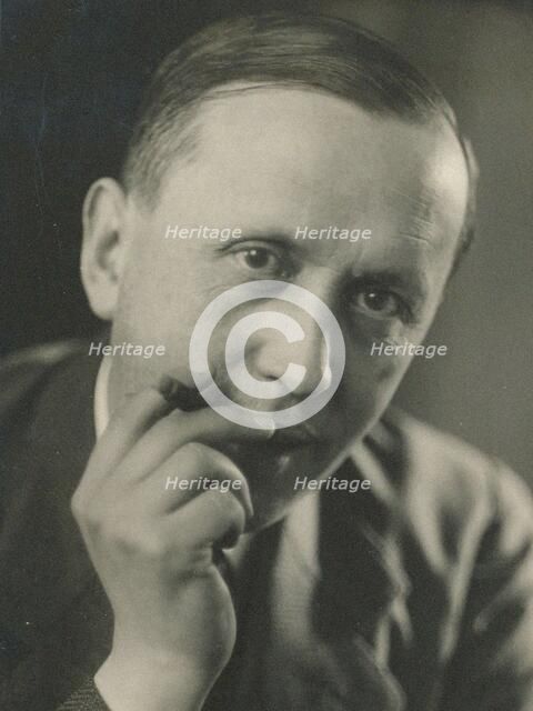Portrait of Karel Capek (1890-1938), c. 1930. Creator: Anonymous.