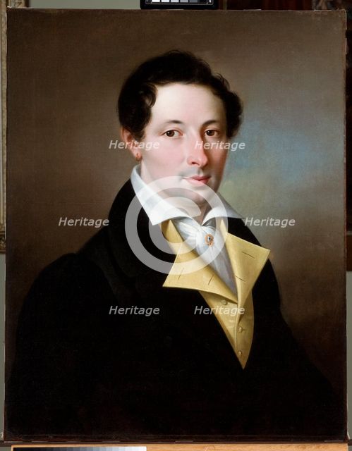 Portrait of Karol Kollarzowski, 1835. Creator: Martin Jablonski.