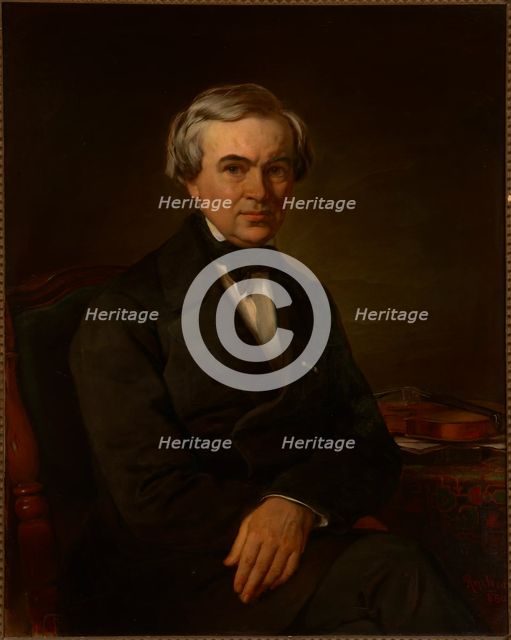 Portrait of Karol Lipinski, 1856. Creator: Alojzy Reichan.