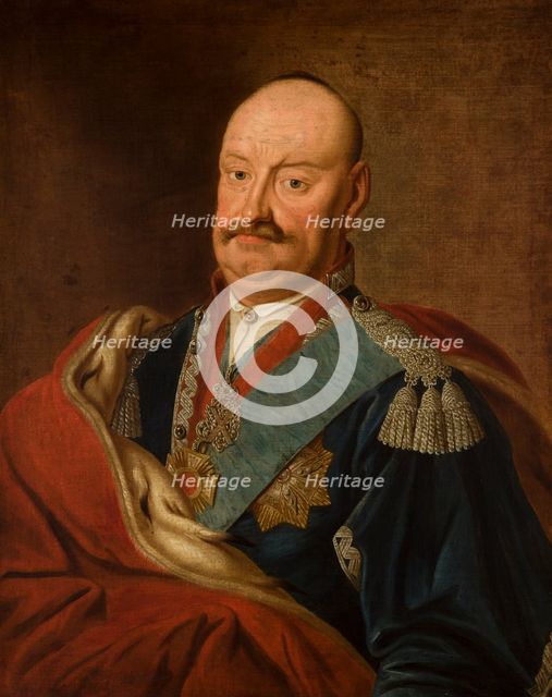 Portrait of Karol Stanislaw Radziwill "Panie Kochanku" (1734-1790), Voivode of Vilnius, 1786. Creator: Konstanty Aleksandrowicz.