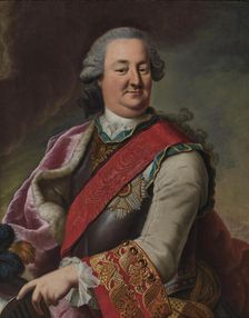 Portrait of Karl August, Prince of Waldeck and Pyrmont (1704-1763), 1748. Creator: Ziesenis, Johann Georg, the Younger (1716-1776)