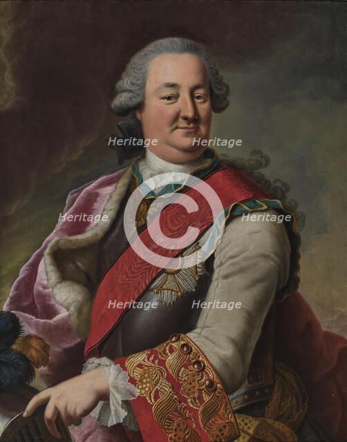 Portrait of Karl August, Prince of Waldeck and Pyrmont (1704-1763), 1748. Creator: Ziesenis, Johann Georg, the Younger (1716-1776).