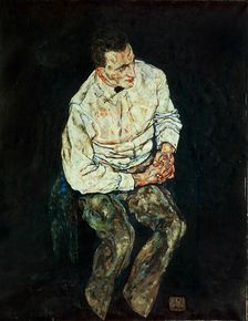 Portrait of Karl Grünwald , 1917. Creator: Schiele, Egon (1890-1918)