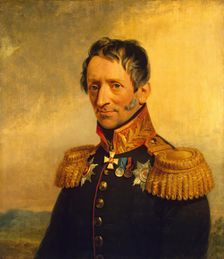 Portrait of Karl K. Sievers (1772-1856) (1st), 1822. Creator: Workshop of George Dawe