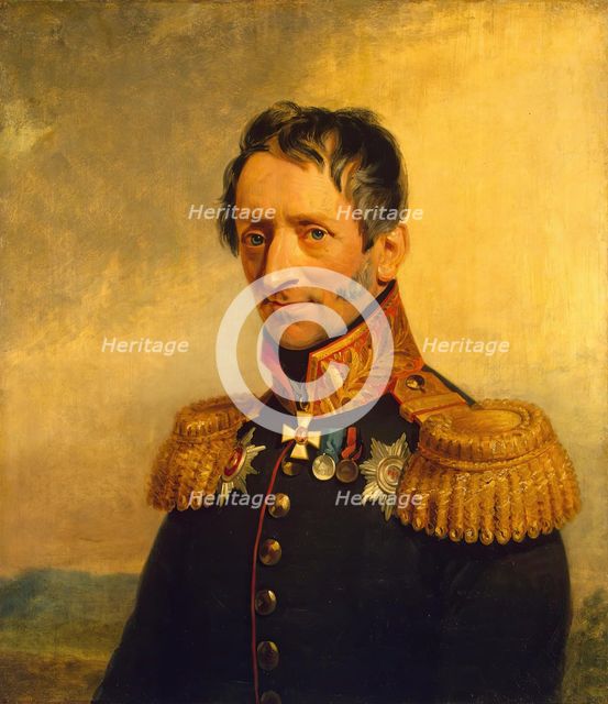 Portrait of Karl K. Sievers (1772-1856) (1st), 1822. Creator: Workshop of George Dawe.