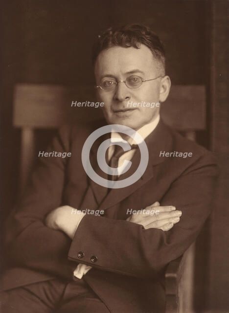 Portrait of Karl Kraus (1874-1936), c.1930. Creator: Joel, Charlotte (1887-ca 1943).