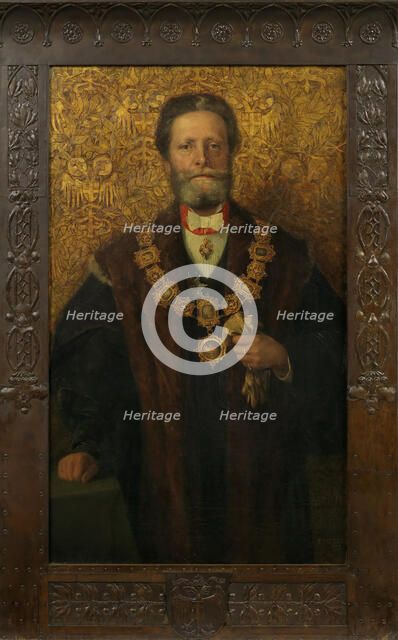 Portrait of Karl Lueger (1844-1910), Mayor of Vienna, 1898. Creator: Gsur, Karl Friedrich (1871-1939).
