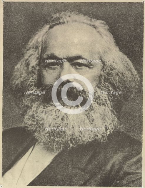 Portrait of Karl Marx (1818-1883), .