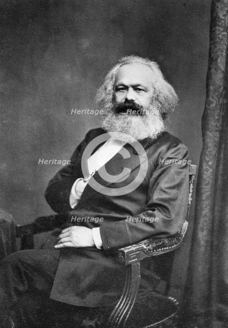 Portrait of Karl Marx (1818-1883), before 1875.