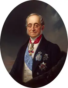 Portrait of Karl Nesselrode, 1859. Creator: Georg von Bothmann