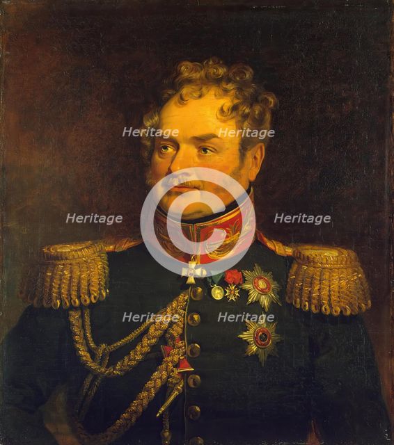 Portrait of Karl O. (Charles de) Lambert (1772-1843), 1822. Creator: Workshop of George Dawe.