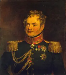 Portrait of Karl O. (Charles de) Lambert (1772-1843), 1822. Creator: Workshop of George Dawe