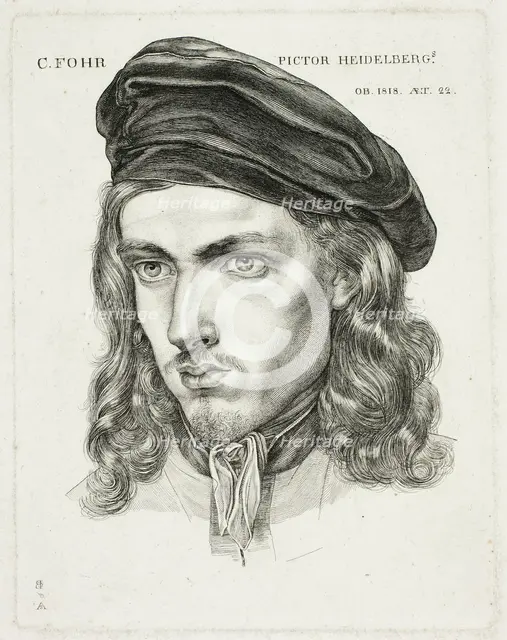 Portrait of Karl Philip Fohr, 1818. Creator: Samuel Amsler.