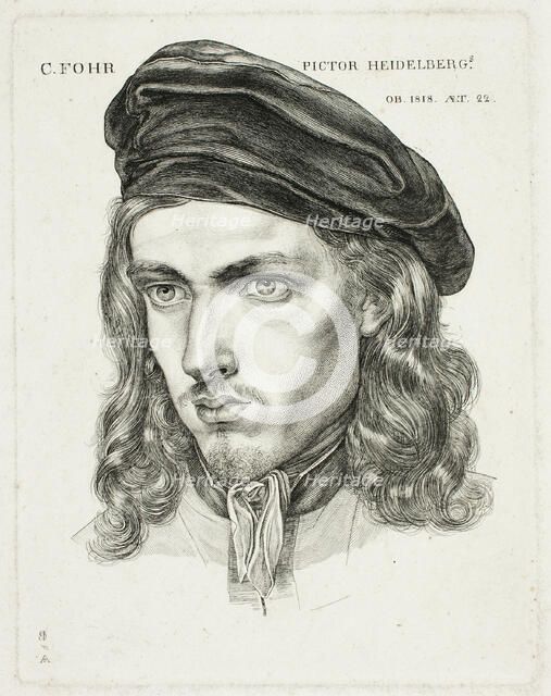 Portrait of Karl Philip Fohr, 1818. Creator: Samuel Amsler.