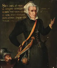Portrait of Kenau Simonsdochter Hasselaer (1526-1588), 1573. Creator: Anonymous