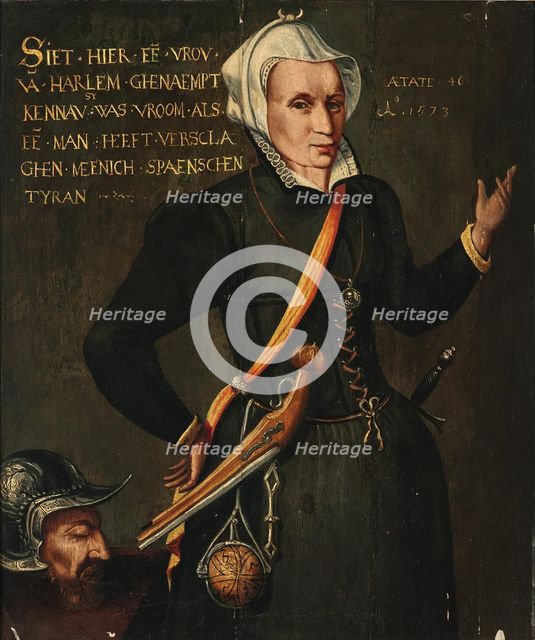 Portrait of Kenau Simonsdochter Hasselaer (1526-1588), 1573. Creator: Anonymous.