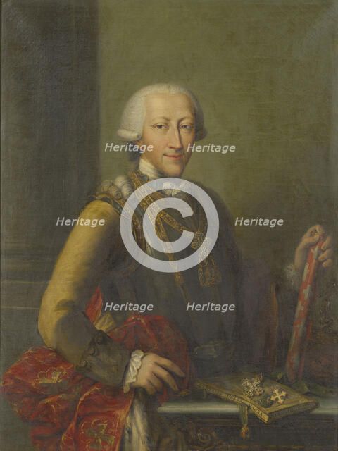 Portrait of King Victor Amadeus III of Sardinia (1726-1796), 18th century. Creator: Panealbo, Giovanni, (Workshop) (before 1772-after 1792).