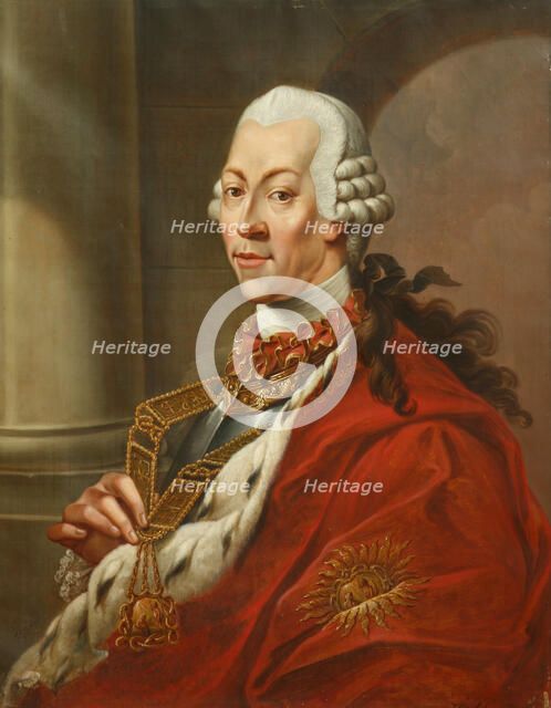 Portrait of King Victor Amadeus III of Sardinia (1726-1796), Between 1780 and 1785. Creator: Schweickhardt, Heinrich Wilhelm (1747-1797).