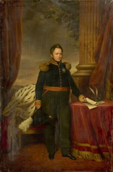 Portrait of King William I of the Netherlands (1772-1843), Between 1833 and 1839. Creator: Hulst, Jan Baptist, van der (1790-1862)