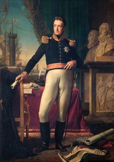 Portrait of King William I of the Netherlands, 1823. Artist: Francois-Joseph Navez