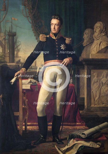 Portrait of King William I of the Netherlands, 1823. Artist: Francois-Joseph Navez.