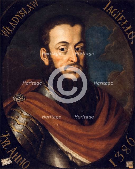 Portrait of King Wladyslaw II. Jagiello, 1790. Artist: Bacciarelli, Marcello (1731-1818)