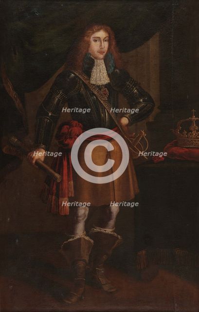Portrait of King Afonso VI of Portugal (1643-1683), 17th century. Creator: Anonymous.