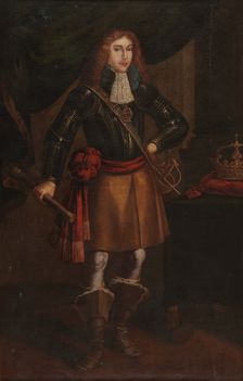 Portrait of King Afonso VI of Portugal (1643-1683), 17th century. Creator: Anonymous