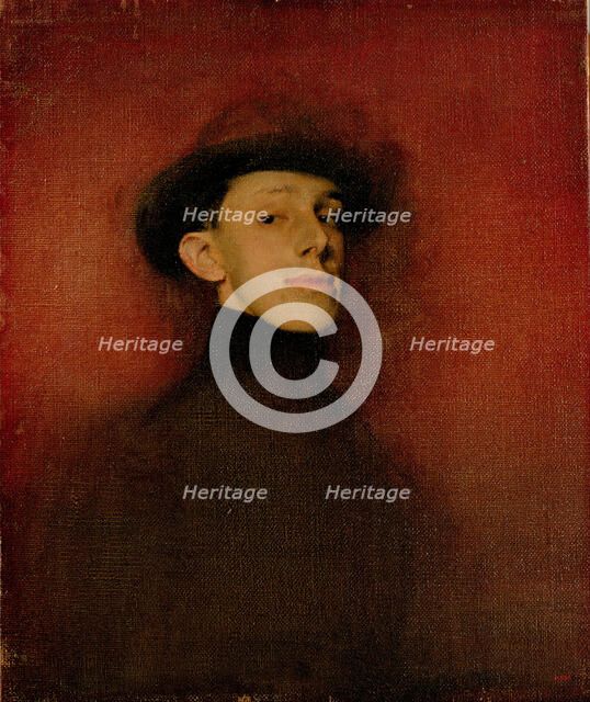 Portrait of King Alfonso XIII of Spain (Study). Artist: Casas, Ramon (1866-1932)