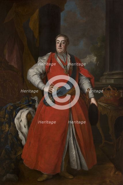 Portrait of King Augustus III in Polish costume, ca 1737. Artist: Anonymous  