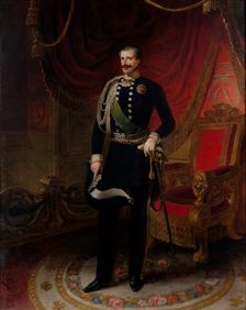 Portrait of King Charles Albert of Sardinia (1798-1849), 1848. Creator: Capisani, Angelo (1808-1870)